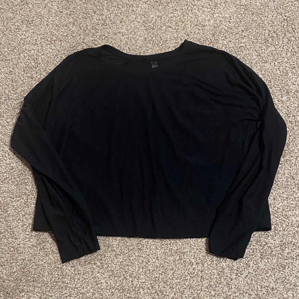 Beyond Yoga Featherweight Daydreamer Pullover in Darkest Night